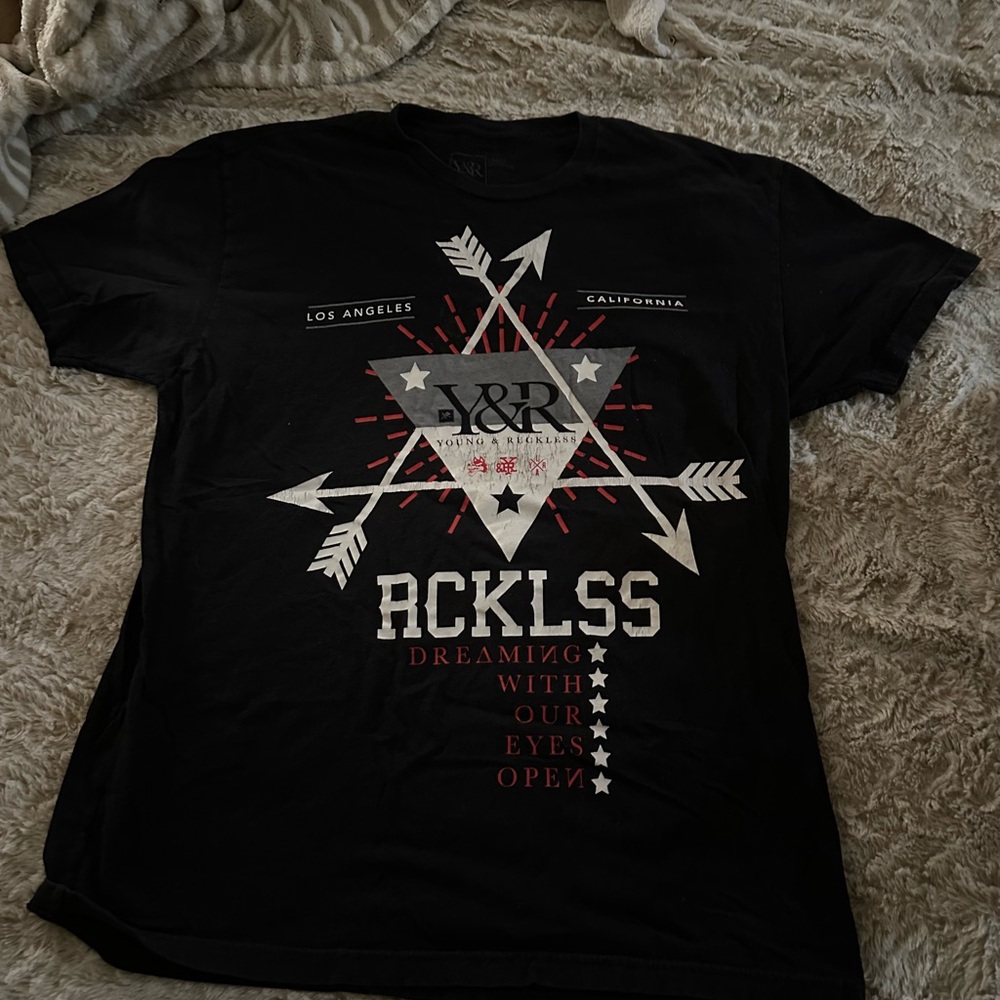 Young & Reckless Charcoal Graphic Tee